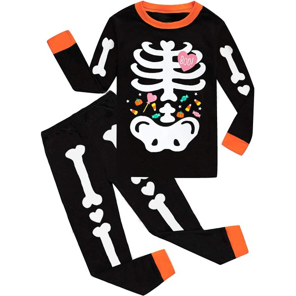 Toddler Boys Pajamas Set Halloween PJS Glow in The Dark