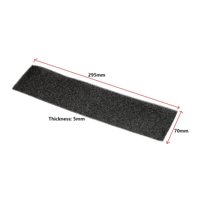 SG Store Pack of 4 Black Filter Foam 295 x