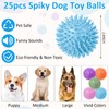 Suilung 25 Pack Spiky Dog Balls, 2.5 Inch Squeaky Balls