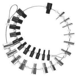 Laroal Nut and Bolt Thread Checker, Thread Pitch Gauge, 26 Male Female Thread Identification Tool, Screw Thread Gauge with 14 Inch and 12 Metric Gauges