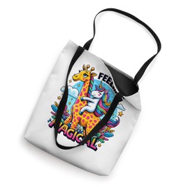 Feeling Magical Unicorn Giraffe Dreamland Tote Bag