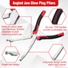 LEONTOOL Angled Jaw Glow Plug Pliers Curved Jaw Glow Plug