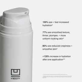 U Beauty The SUPER Body Hydrator - Mega-Dose Hyaluronic Acid Body Moisturizing Cream with Niacinamide and Squalane for Smooth, Bright, and Renewed-Looking Skin For Up To 48 Hours - 6.7 fl oz