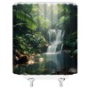 AYDSMYD Rainforest Waterfall Shower Curtain Tropical Jungle Forest Tree Summer