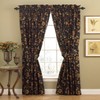 Waverly Felicite Window Panel, Noir, 50"x84"