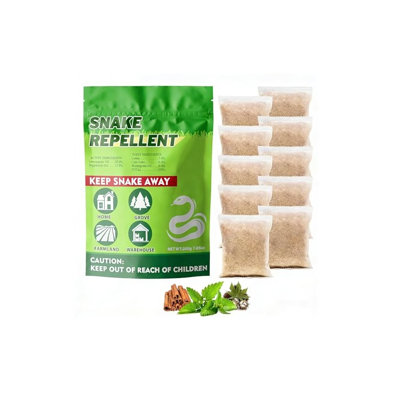 Snake Repellent for Yard Powerful,10 Pack Safe for Home Yard,