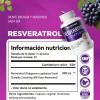 Resveratrol De 90 Cáps Con Semilla De Uva Roja Acai