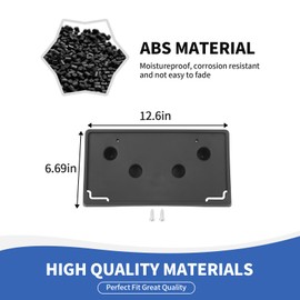 RAZPOY Front License Plate Bracket Holder Mount Frame Compatible with Chevy Suburban/Tahoe 2015-2020