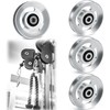 4 Pcs Aluminum Pulleys for Cable Machine Set, 90mm Aluminum