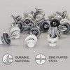 SKIR'CO (Pack of 50) Roofing Screws, Hexagonal Head, 4.8 x