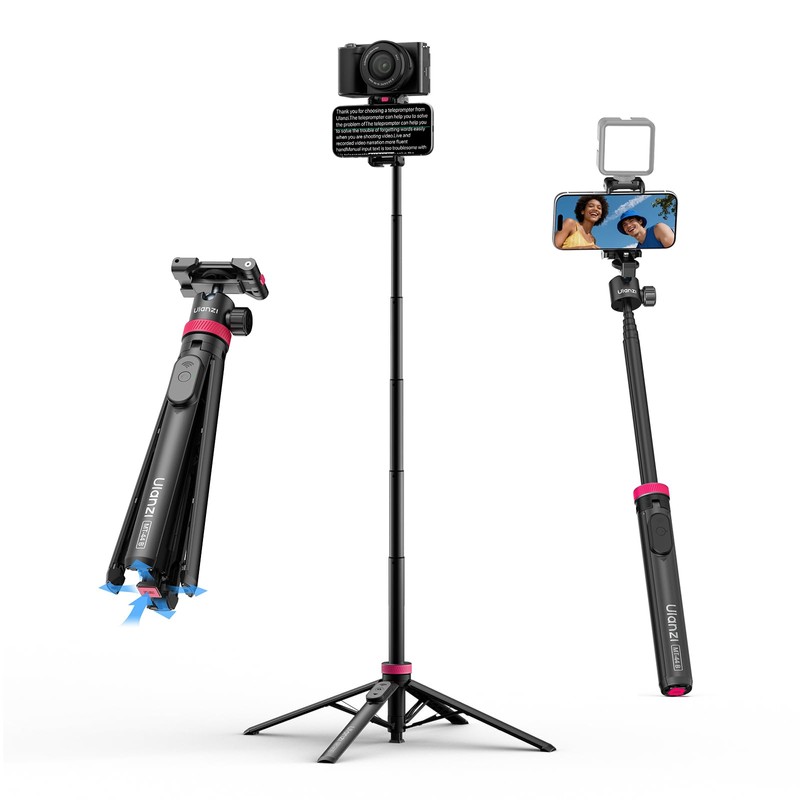 ULANZI MT-44B Trípode para Celular,configuración de Doble cámara,150cm