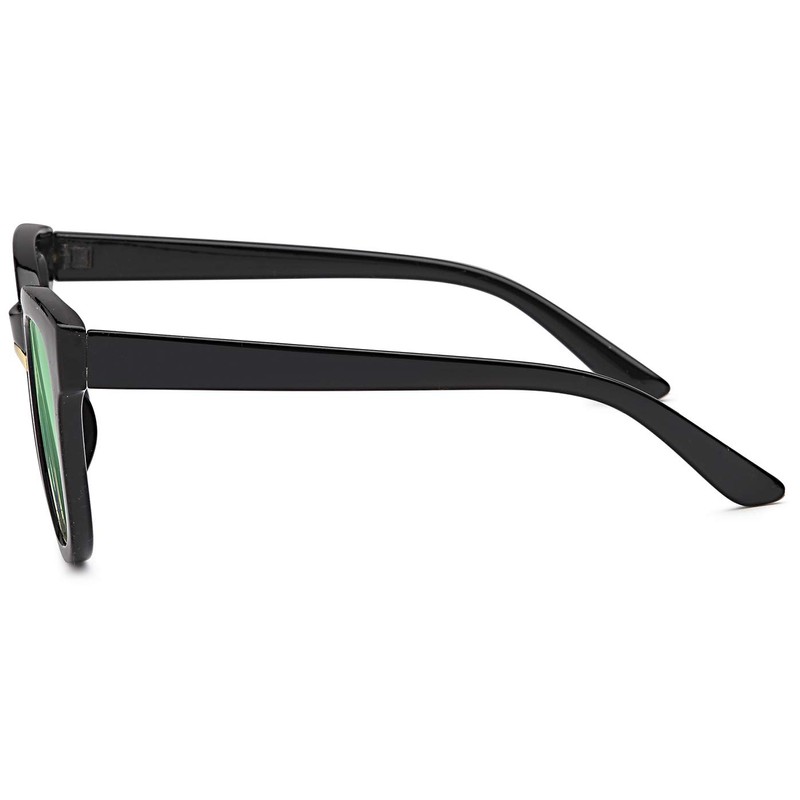 styleBREAKER Nerd 09020082 Women's Sunglasses with Wide Plastic Frame and