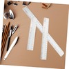 DOITOOL 6pcs Aluminum Ruler Set Precision Measuring Tool for Drawing