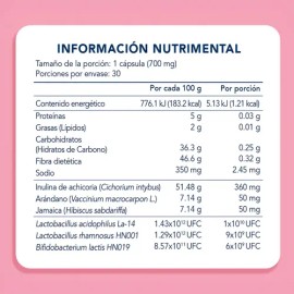 Nartex Suplemento Probiótico 25 Billones UFC Mujer 30 Cápsulas Salud Femenina                                                                         