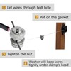 Split Bolts Electrical Fence Connector Wire Join Clamp Split Bolt