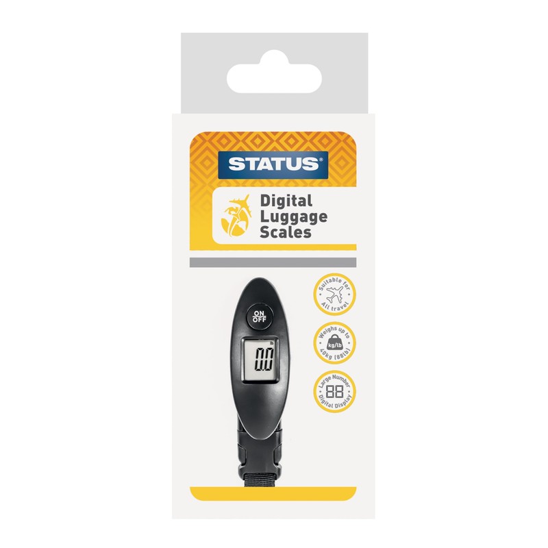 STATUS Digital Luggage Scale | Black Digital Luggage Weight Scale