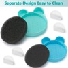 TailaiMei 2 Pack Makeup Brush Cleaning Mat with Color Removal