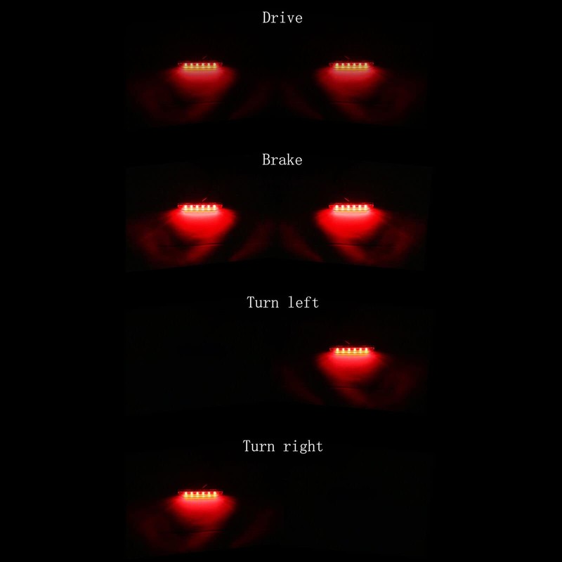 TCMT Standard Hard Saddlebags LED Run Brake Turn Light Fit