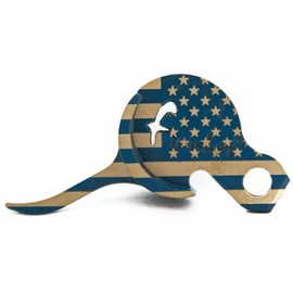 The Finisher - Waterfowl Bird Dispatching Multi Tool Hunting Accessory - Choke Tube Wrench, Screwdriver, Bottle Opener (American Flag - Blue, Standard)