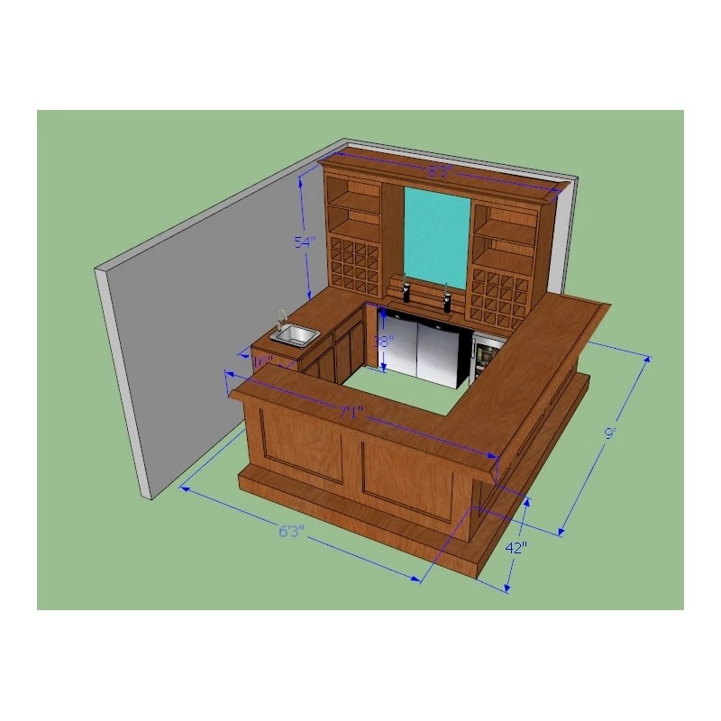 Bar Plans - Custom Design Service for the perfect home