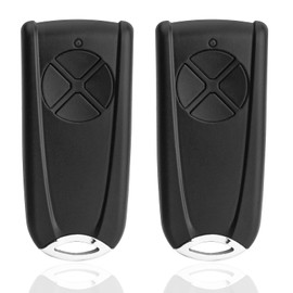 pepape 2pcs Garage Opener Remote Control for EcoStar RSC4-433, RSC2-433, RSE2-433, Gate Handheld Transmitter for Hormann EcoStar Liftronic 500/700/800 for Portronic D2500/D5000/S4000