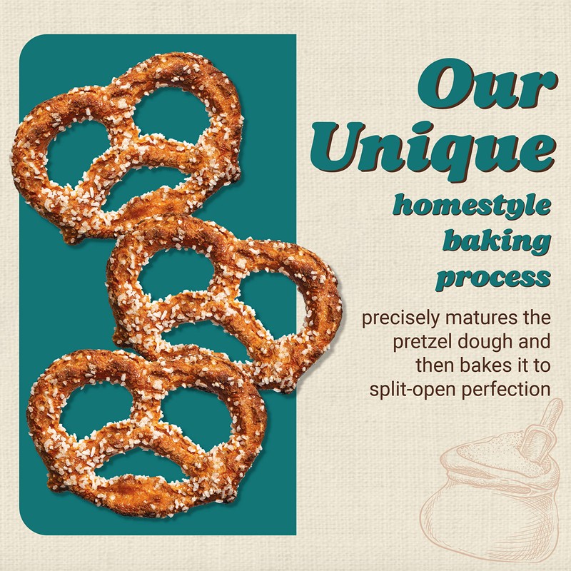 Unique Snacks Extra Salt Splits Pretzels, Original Split-Open Pretzels, Delicious