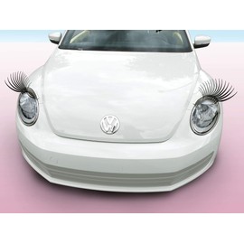 Carlashes for Beetle (2012-2019) - Classic Black 3D Car Eyelashes - Black