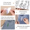 Flower Water Soluble Embroidery Patterns, 85 Pcs A-Z Alphabet Stick