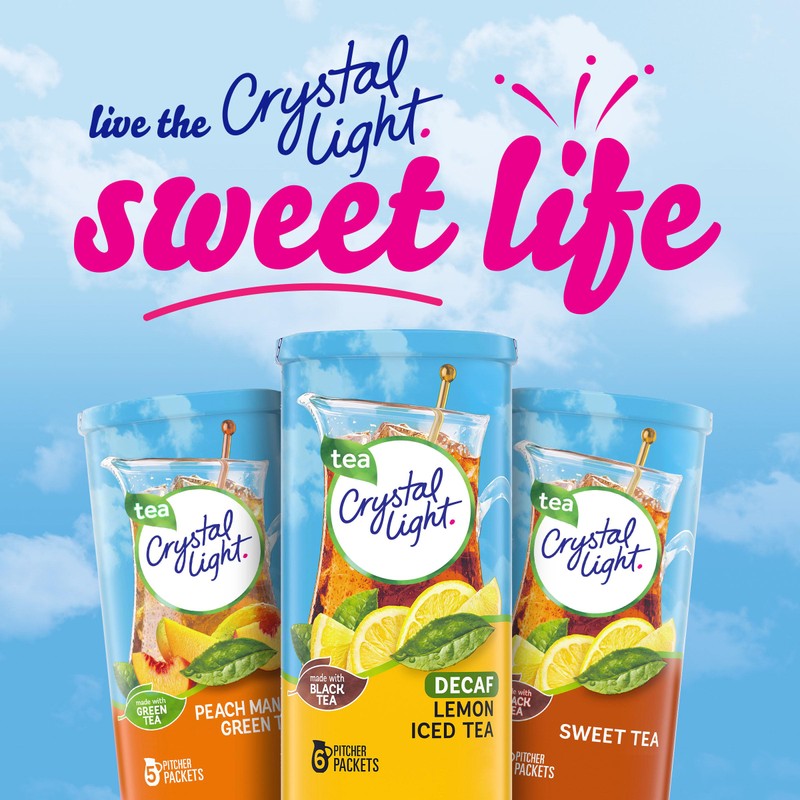 Crystal Light Decaf Lemon Iced Tea Naturally Flavored Powdered Drink