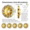 Pack Discos Diamante Copa Amoladora 100 125 150 Granito Mármol