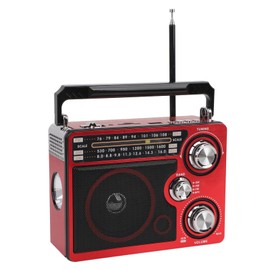 Portable Radio, AM FM SW Full Handheld Band Portable Radio with Telescopic Antenna for Seniors, Full Band Digital Radio Jukebox for Home Travel Camping (US Plug)