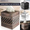 Monarch Abode Handcrafted Tissue Box Square Cover Holder and Dispenser,