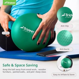 Trideer Exercise Balls Physical Therapy, 9 Inch Pilates Ball Between Knees for P