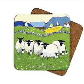 Family Album Coaster by Thomas Joseph - Funny Sheep