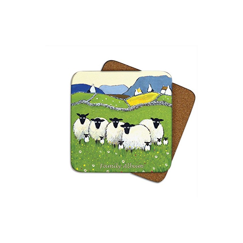 Family Album Coaster by Thomas Joseph - Funny Sheep