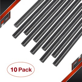 FANCYWING 200MM X 1.0MM 1.5MM 2.0MM 2.5MM 3.0MM 4.0MM 5.0MM 6.0MM 7.0MM 8.0MM 9.0MM 10.0MM 10PCS Carbon Fiber Rods for RC Airplane DIY Craft Diameter 9.0MM Matte Pole 200mm