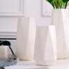 Hutoco 11.8 inches (30 cm) White Marble Flower Base Fashionable