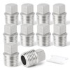 TAILONZ 2PCS Stainless Steel Thread Fittings, Square Threaded Pipe Fittings,
