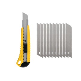 Cutter Reforzado Alma Metálica Incluye 10 Navajas Repuestos