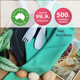 White Magic Eco Cloth Tea Towel (Pack of 3), 50 x 70 cm, Citrus