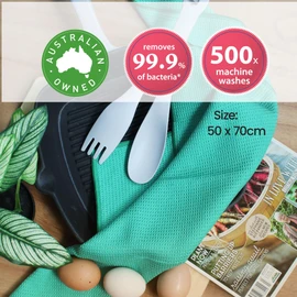 White Magic Eco Cloth Tea Towel (Pack of 3), 50 x 70 cm, Citrus