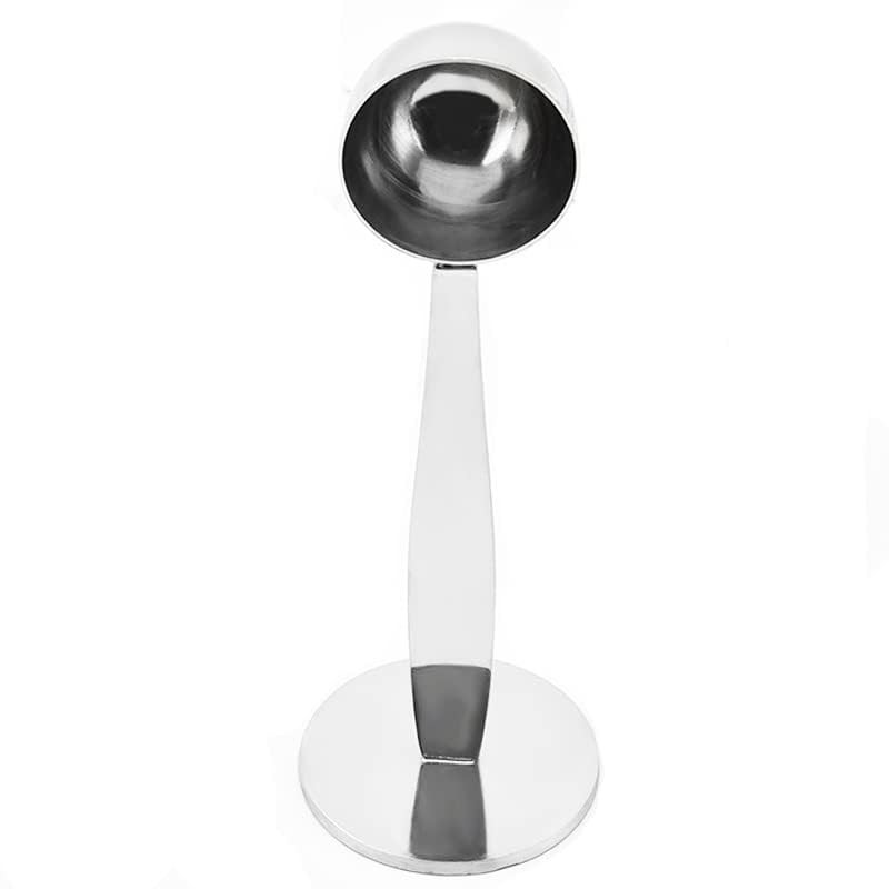 Dzxin Coffee Scoop 2#,304 2-in-1 Stainless Steel Stand Coffee Powder