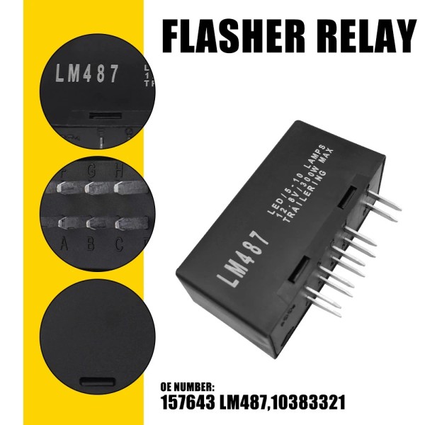 Unbranded Hazard Warning LED Turn Signal Flasher Relay for For