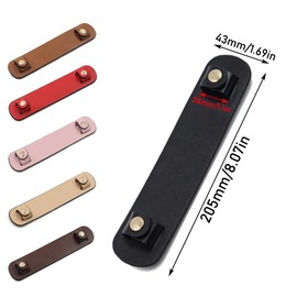 Sdjdhej Anti-Skid Bag Shoulder Strap Pad 2 Pcs Leather Shoulder Strap Handle Wrap Cover Comfortable for Tote Crossbody (Black)