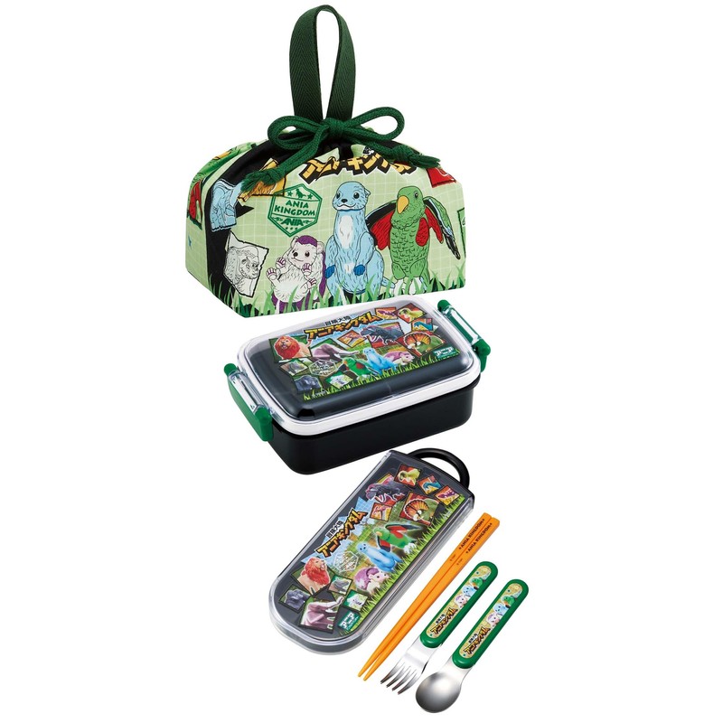 Skater KB7-A Children's Lunch Bag, Drawstring Bag, Ania Kingdom, Made
