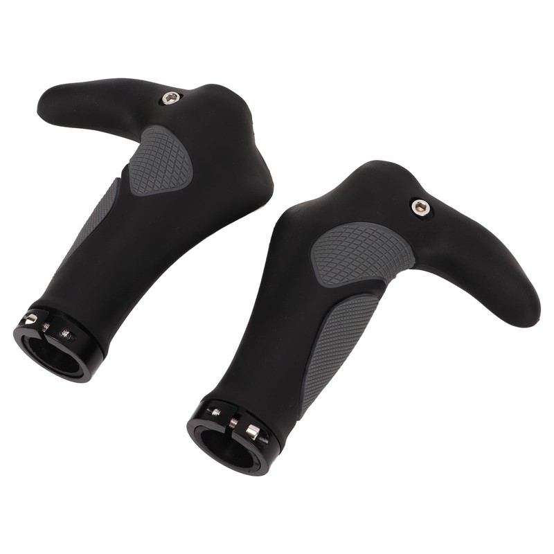 2Pcs Bike Handlebar Grips TPR Rubber Ergonomic Slip Prevention Replacement