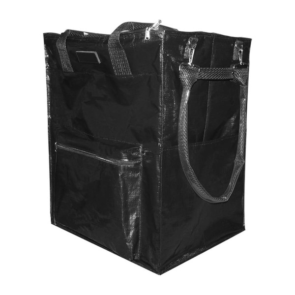 Huge Reusable Grocery Bag on Wheels, 24 Inch Limit, Black,