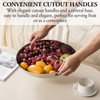 MyGift 14 Inch Deluxe Decorative Dish Tray Centerpiece Base, Silver