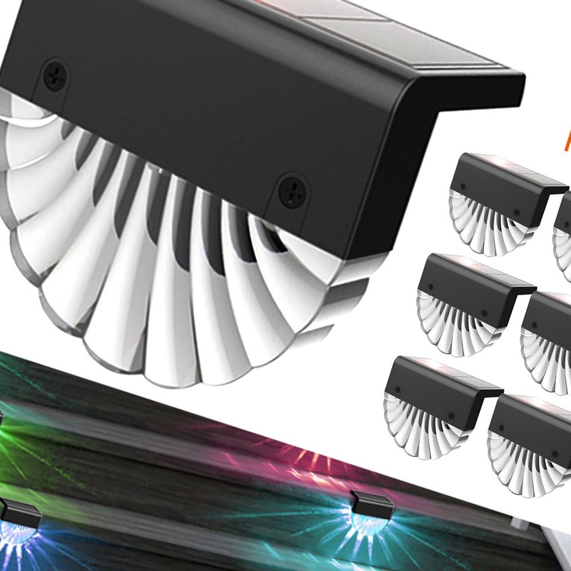 LED Solar Wall Light Warm White Decorative Lamp for Outdoor