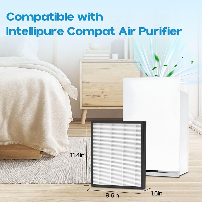VALZONE Compact Pre Filter Replacement, Compatible with Intellipure Compact HEPA